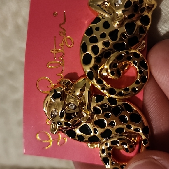 Lilly Pulitzer Leopard Earrings - Picture 2 of 2